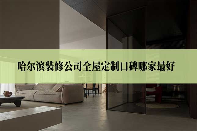 哈尔滨装修公司全屋定制口碑哪家最好