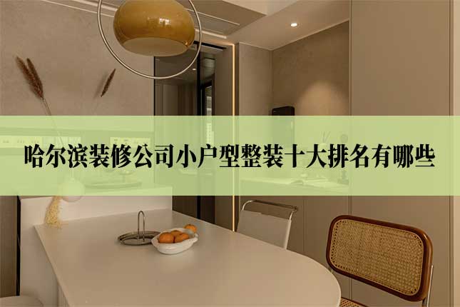 哈尔滨装修公司小户型整装十大排名